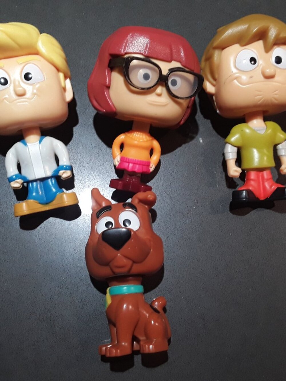 Scooby‑Doo McDonald’s Toys — Set of 4 — Fred, Velma, Shaggy & Scooby‑Doo — 2010s